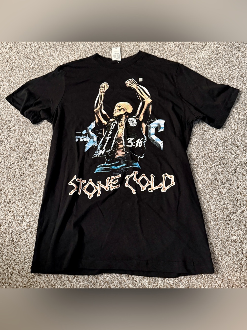 NWT Retro Stone Cold Steve Austin T-shirt WWE Y2K Vibes Wrestling Sz Med Men’s